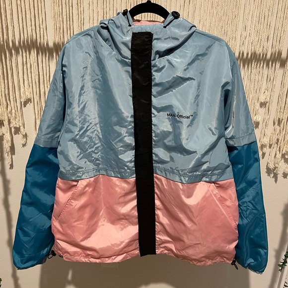 Boohoo Mens Jackets & Blazers - NWOT Boohoo MAN Streetwear Windbreaker Hoodie Jacket Size XL UNISEX